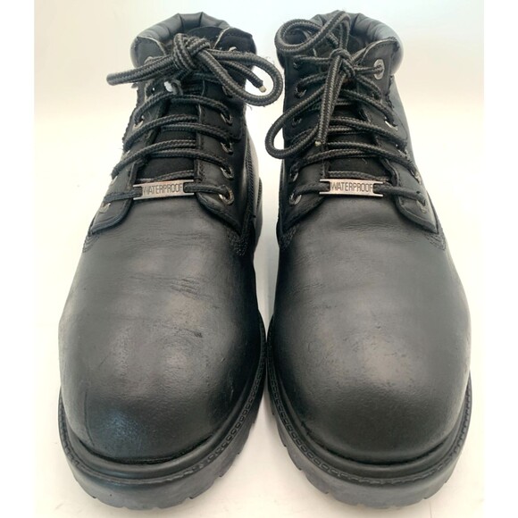 Skechers Sergeants-Verdict Leather Boot Men sz 10 Black Rugged Work Outdoor Wear main image 11